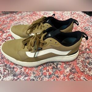 Vans Tan and White Athletic Shoes